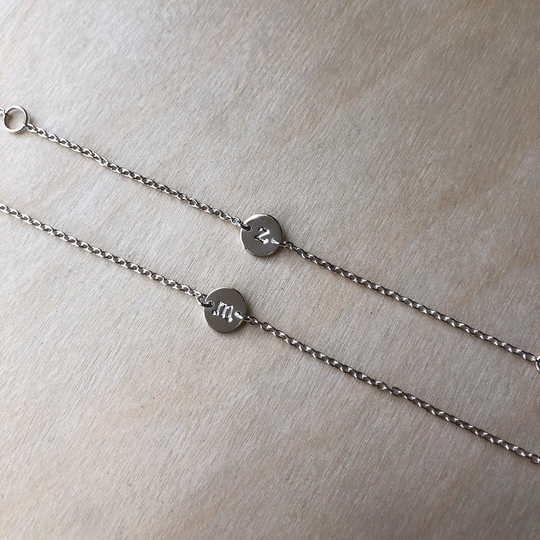 Initial Charm Bracelet