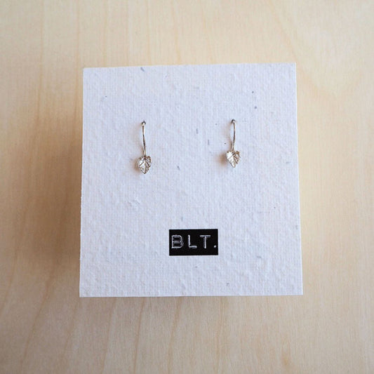 Mini Leaf Hooks Sterling Silver