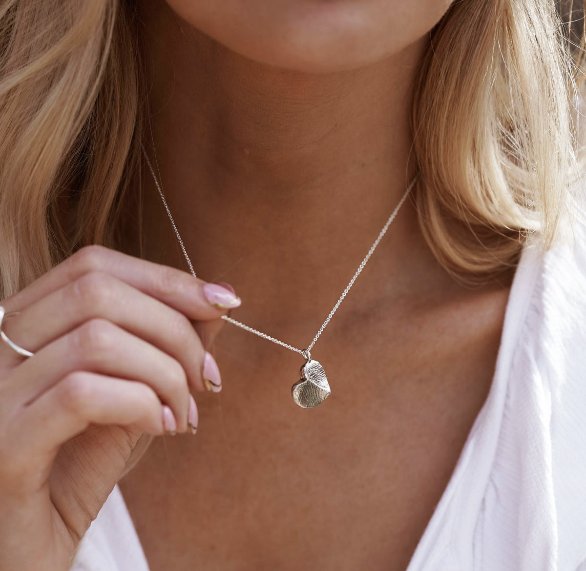 Fingerprint Heart Necklace