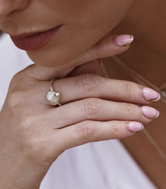 Fingerprint Heart Ring