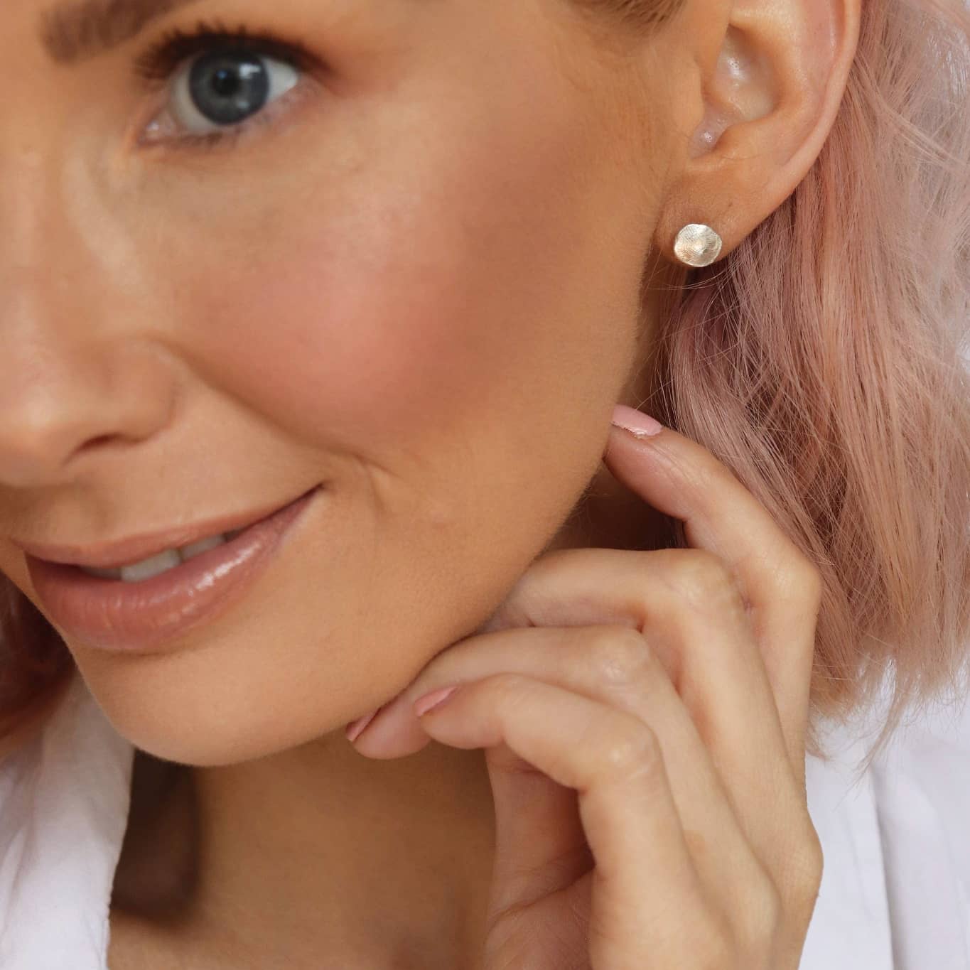 Mini Fingerprint Stud Earrings