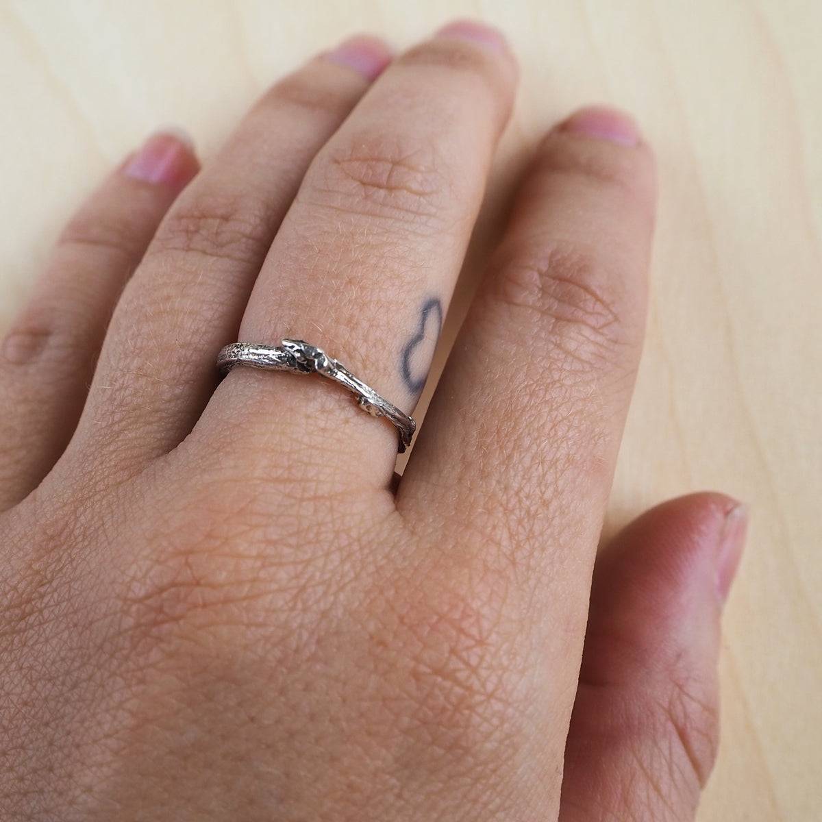 Superfine Twig Ring Sterling Silver