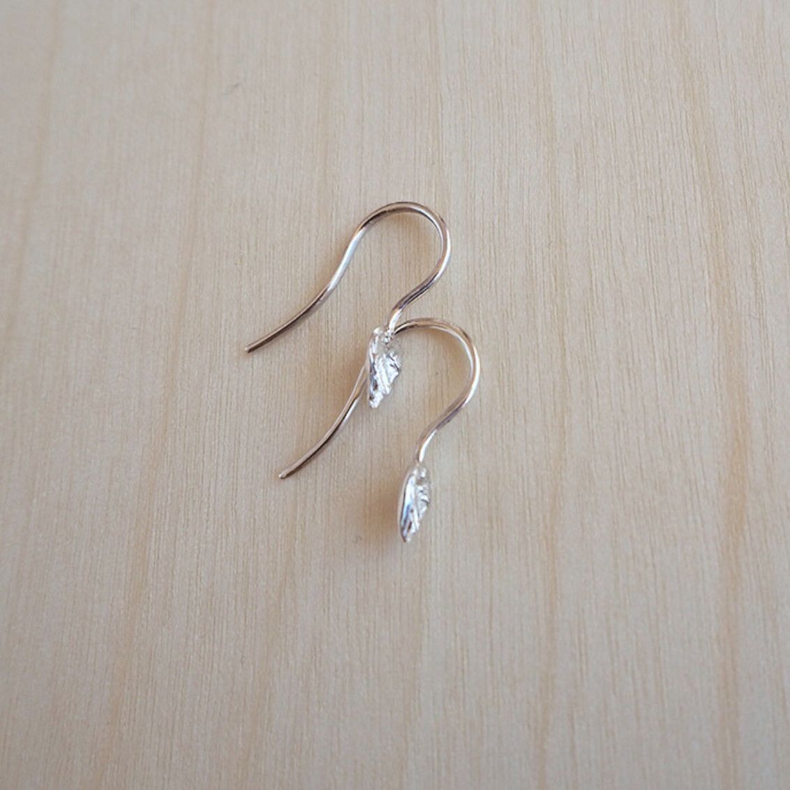 Mini Leaf Hooks Sterling Silver