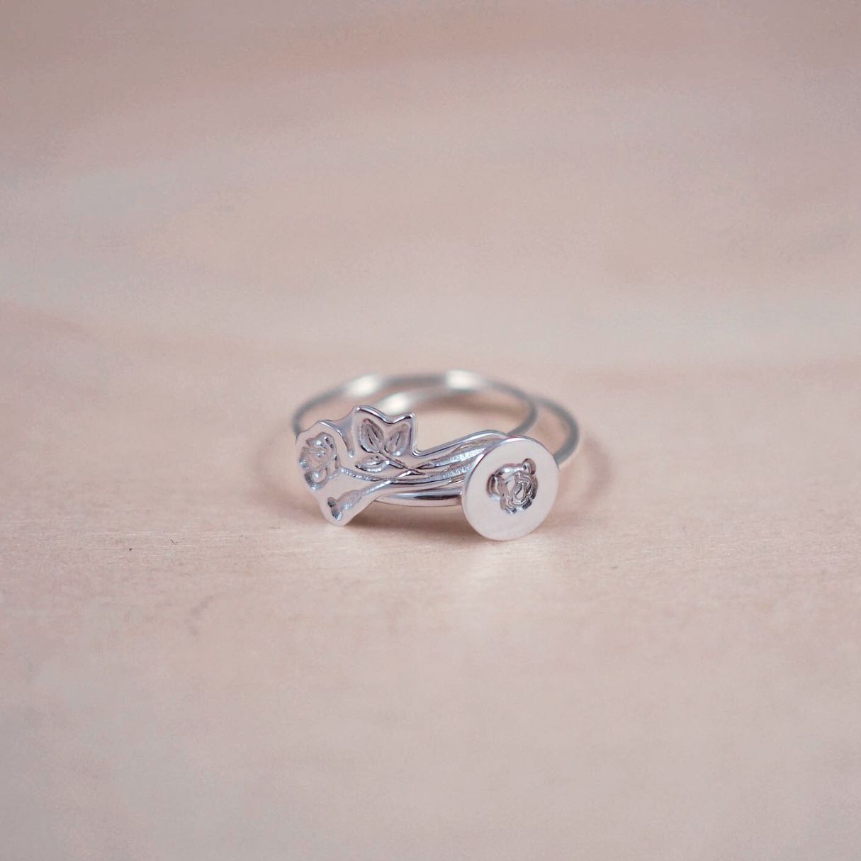 Birth Flower Ring - Two Styles