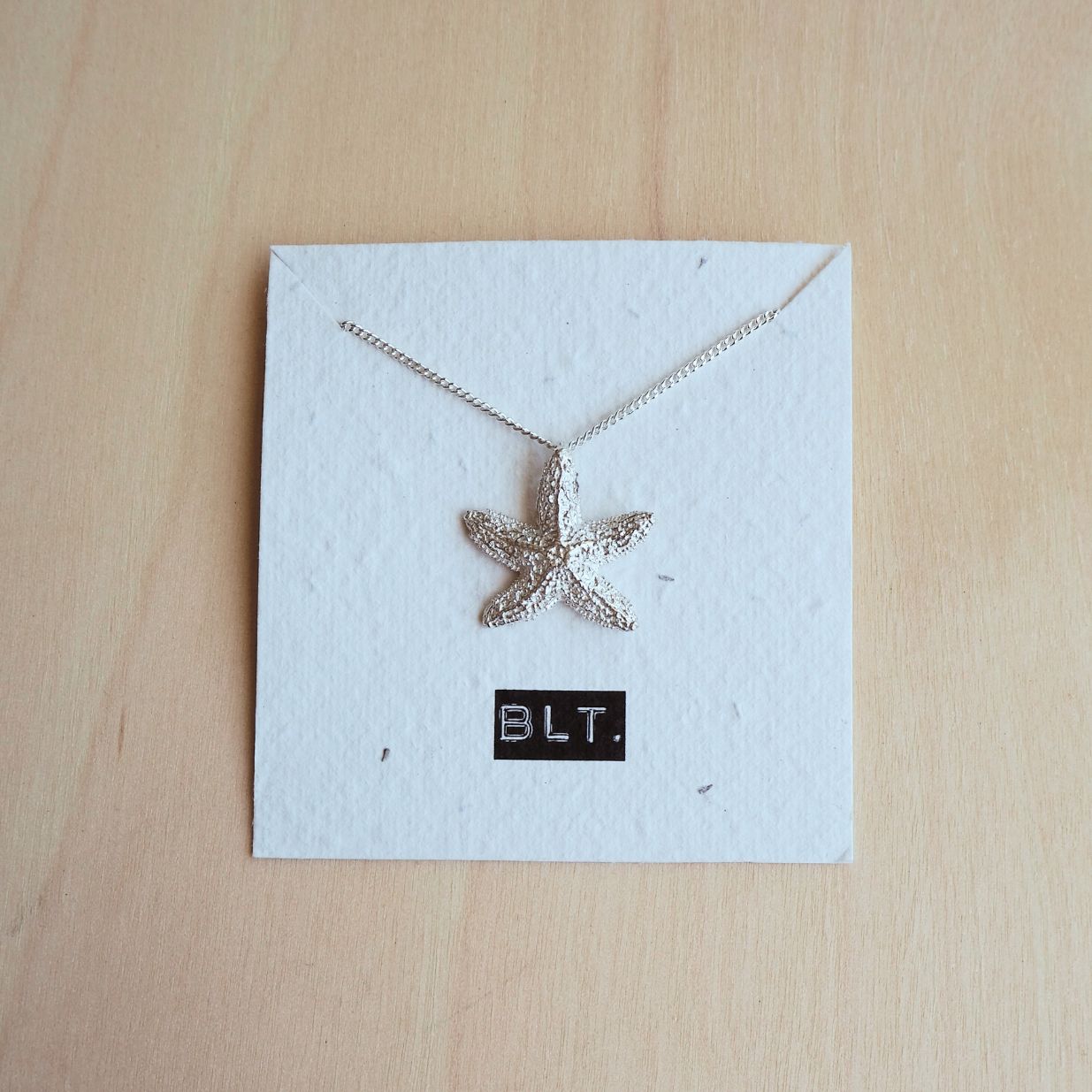 Starfish Necklace Sterling Silver