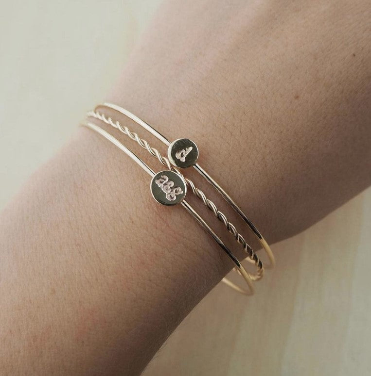 Fine Bangle - Initial Charm