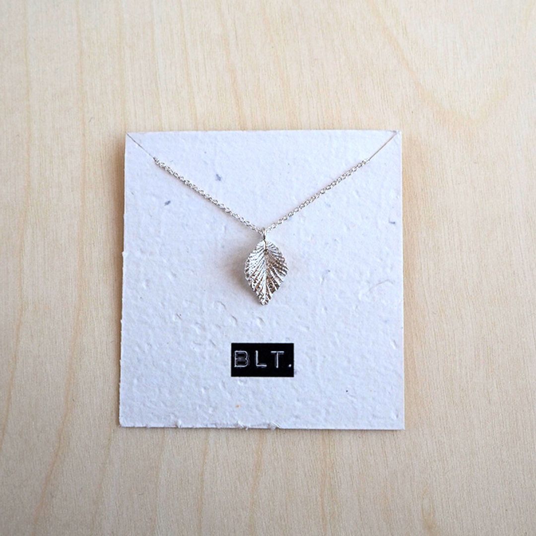 Leaf Necklace Sterling Silver