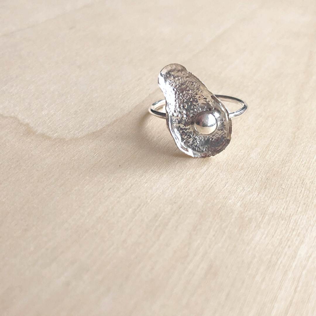 Avocado Ring in Sterling Silver