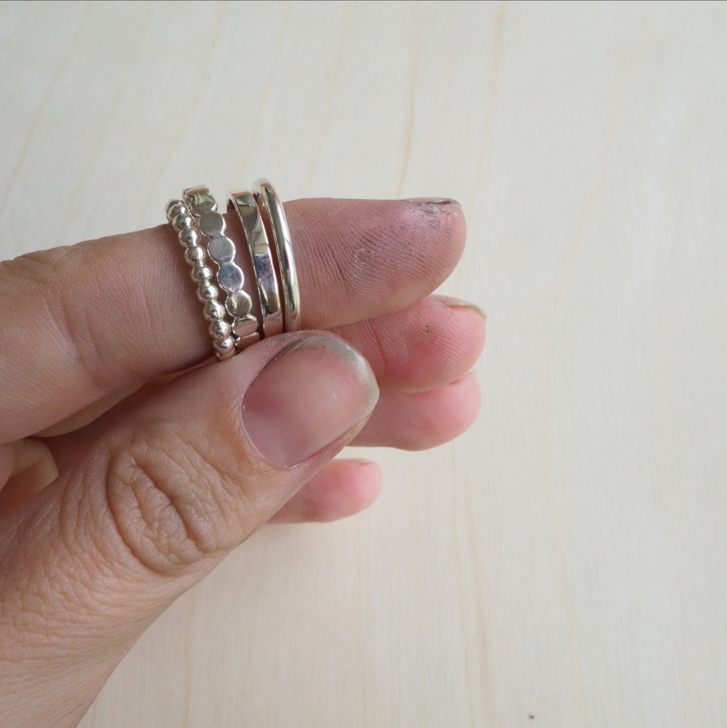 Stacking Ring in Silver (Thick)