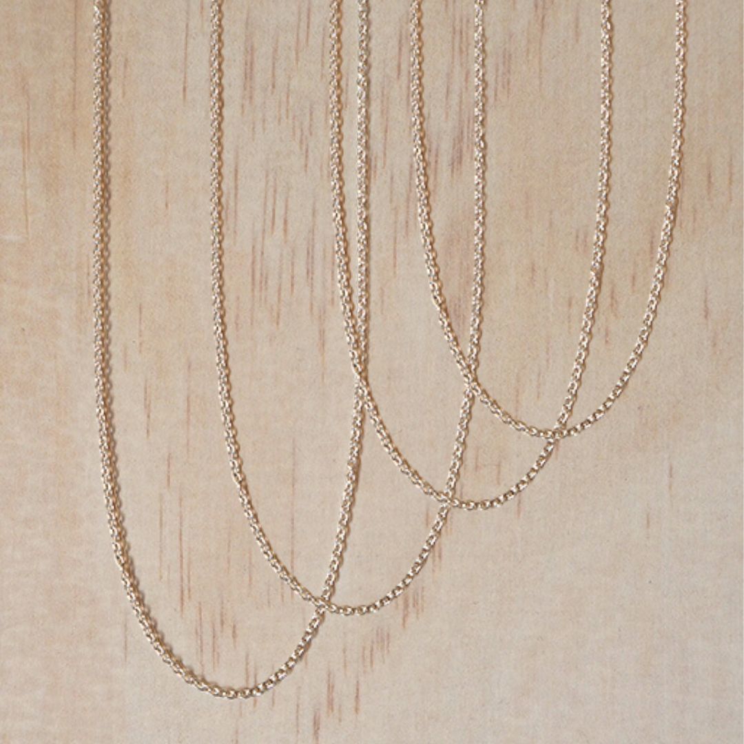 Plain Chain Necklace - Yellow Gold