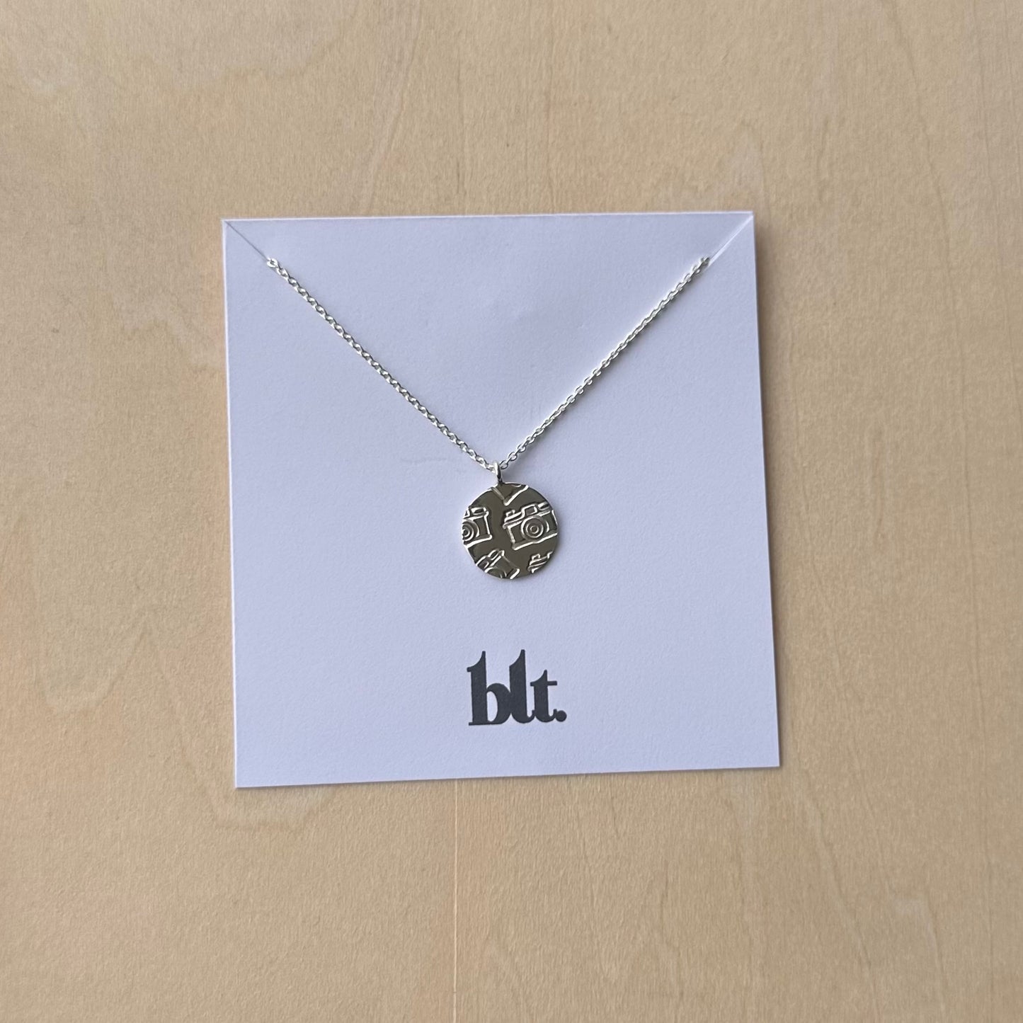 12mm Stamped Disc Necklace