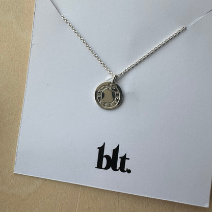 10mm Stamped Disc Necklace