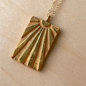 Sandcast Sunrise Necklace