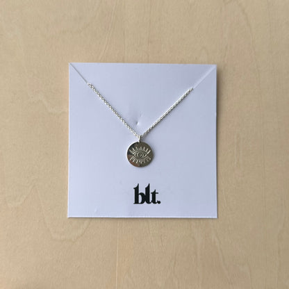 12mm Stamped Disc Necklace