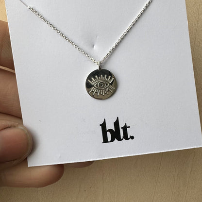 12mm Stamped Disc Necklace