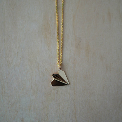 Paper Plane Necklace