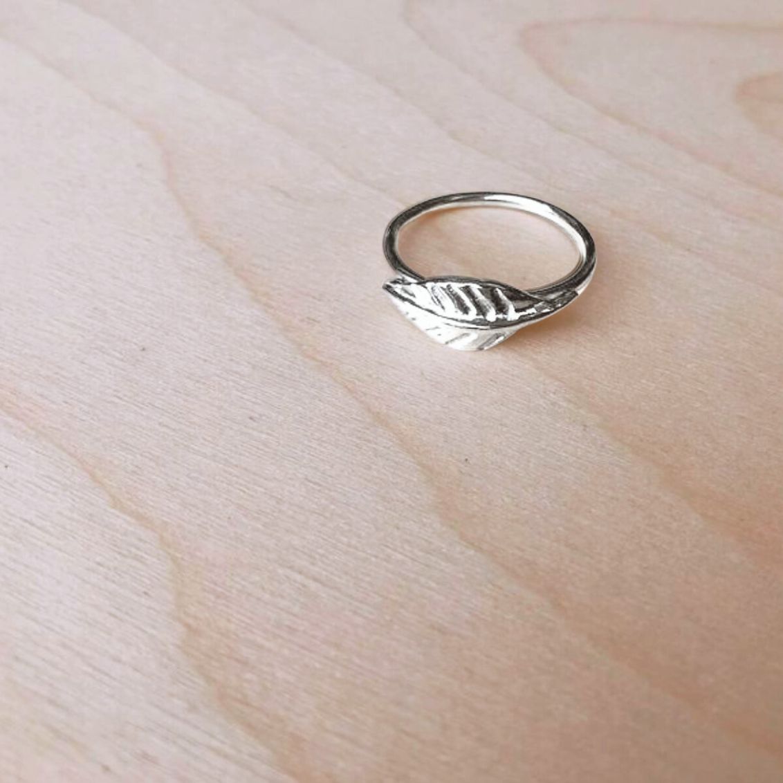 Carved Leaf Ring