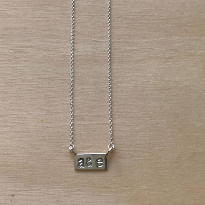 Mini Nameplate Necklace