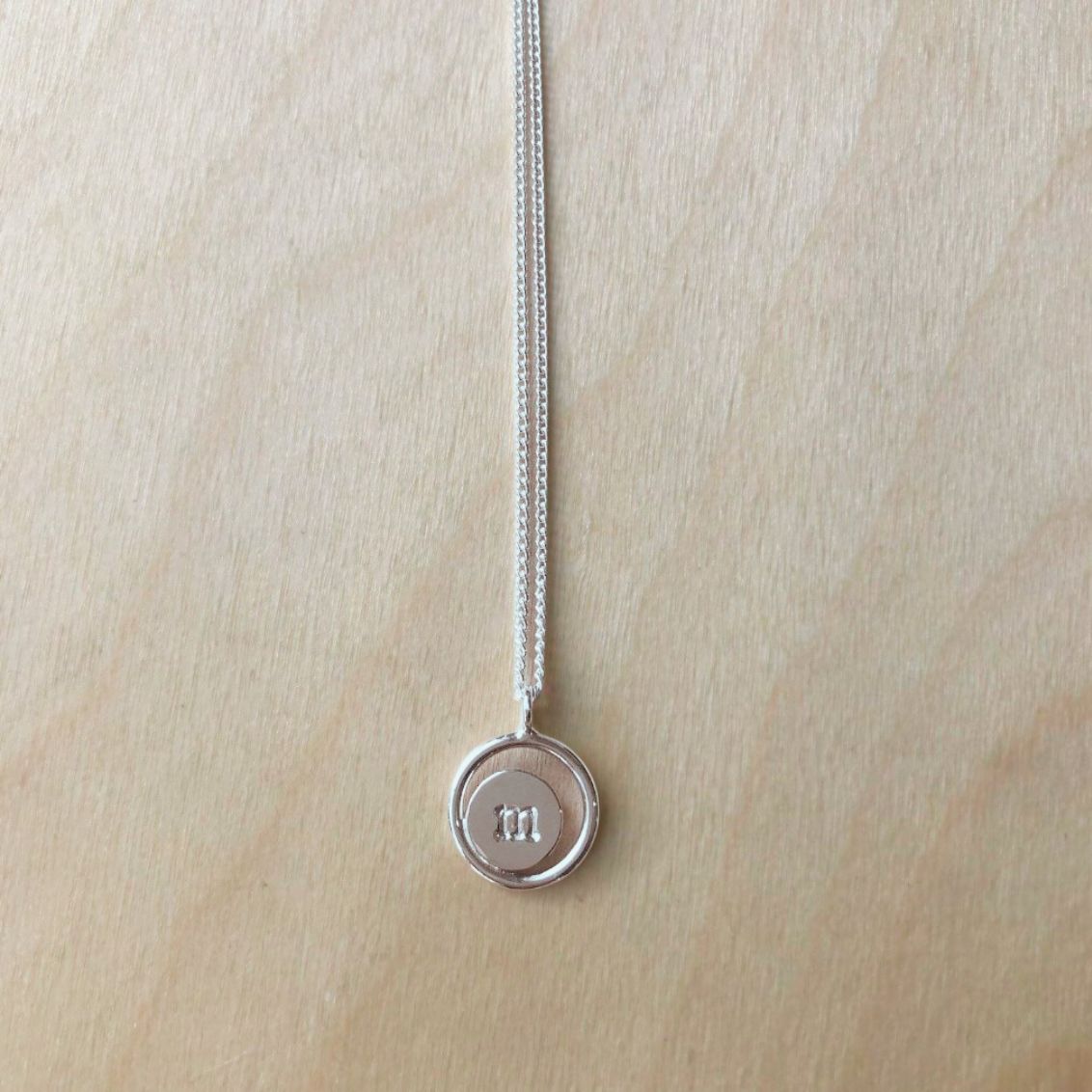 Initial Halo Necklace