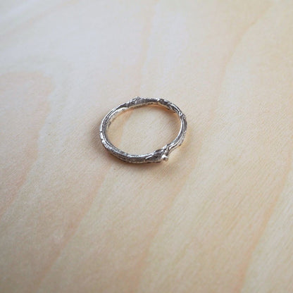 Superfine Twig Ring Sterling Silver