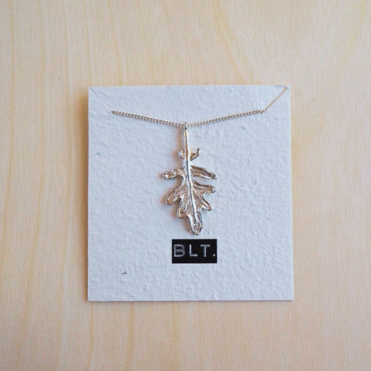 Oak Leaf Necklace Sterling Silver
