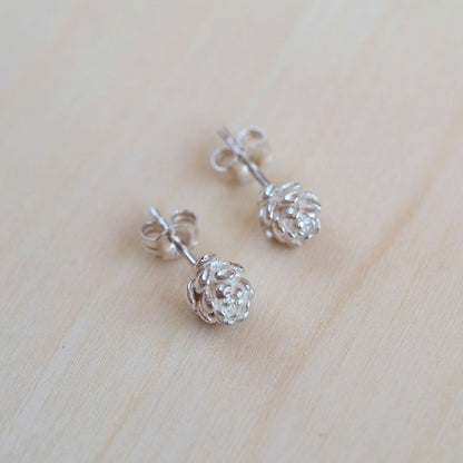 Succulent Studs Sterling Silver