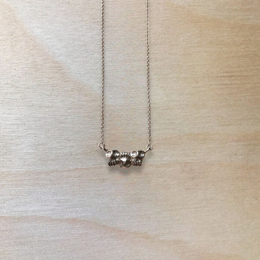 Triple Mini Skull Necklace