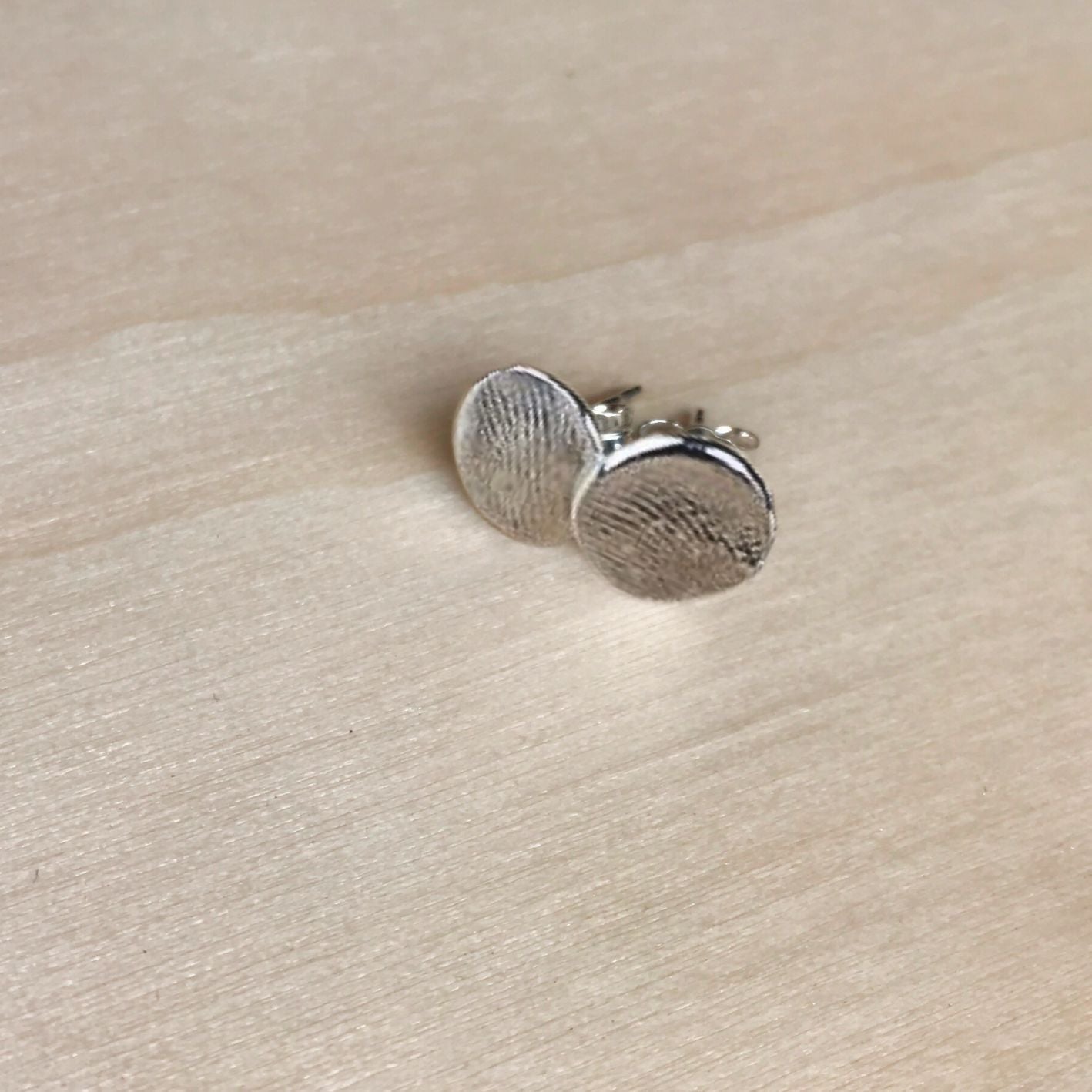 Mini Fingerprint Stud Earrings