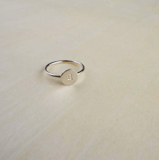 Initial Ring Sterling Silver