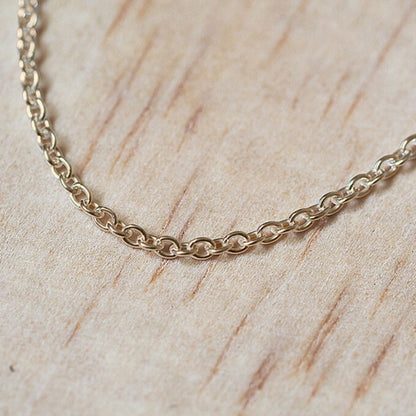 Plain Chain Necklace - Yellow Gold