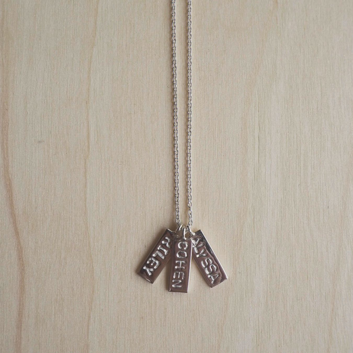 Triple Mini Bar Necklace