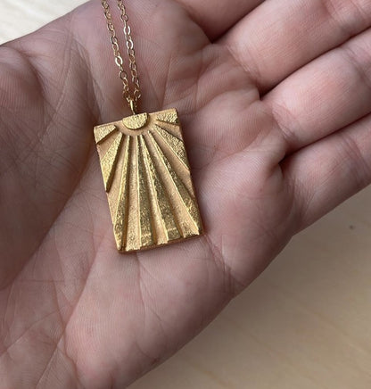 Sandcast Sunrise Necklace