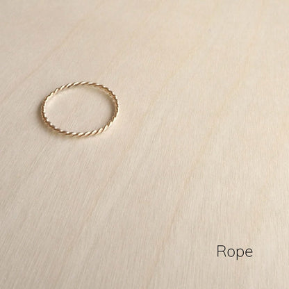 Stacking Ring in 9ct Gold (Super Fine)