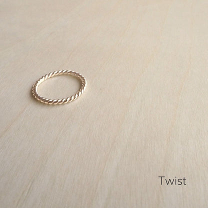 Stacking Ring in 9ct Gold (Super Fine)