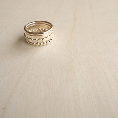 Stacking Ring in 9ct Gold (Thick)