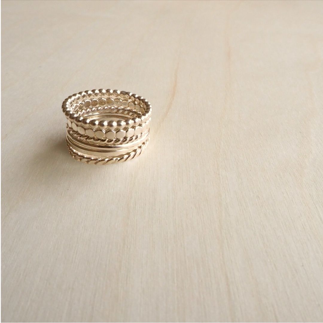 Stacking Ring in 9ct Gold (Thin)