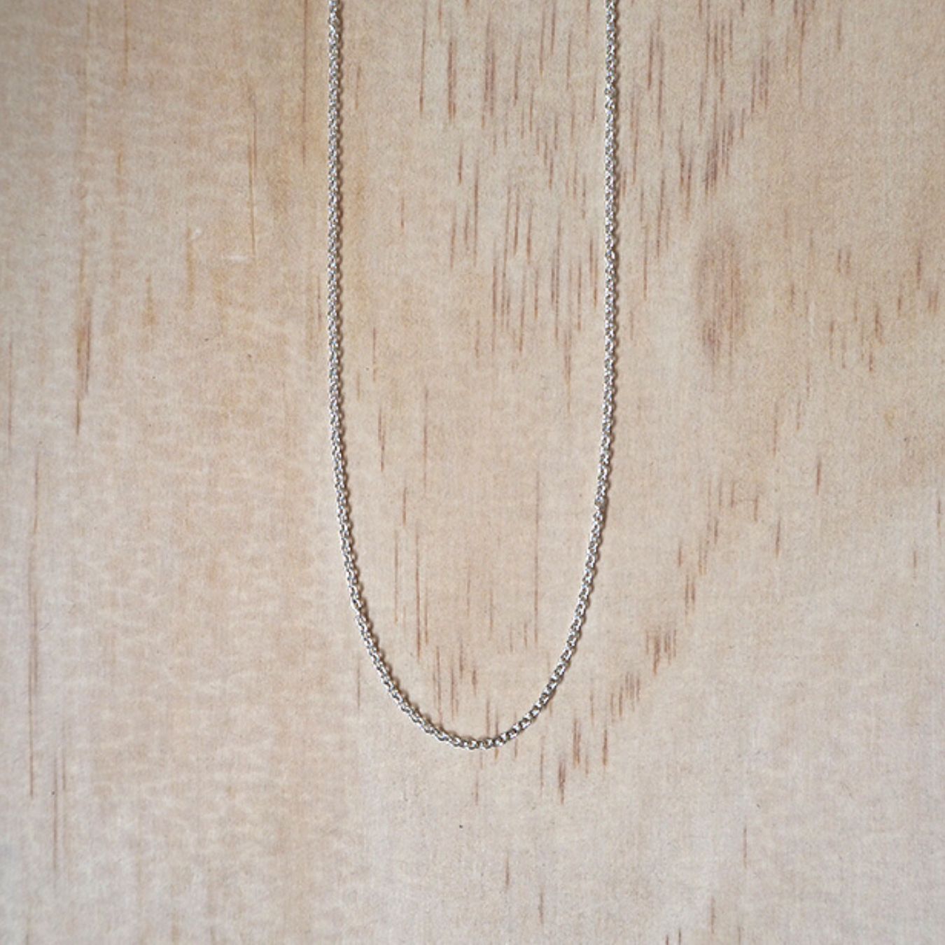 Plain Chain Necklace - Sterling Silver