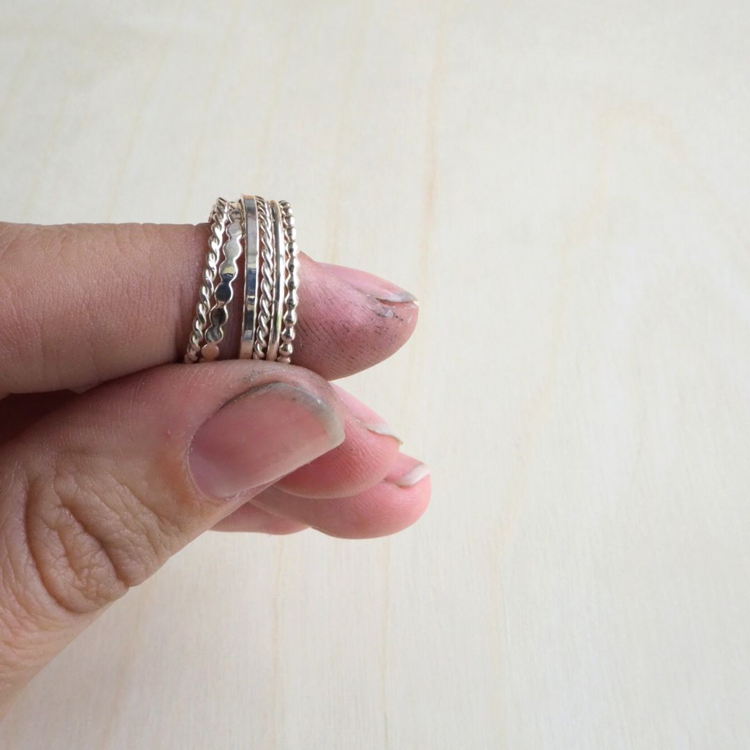 Fine shop stacking rings